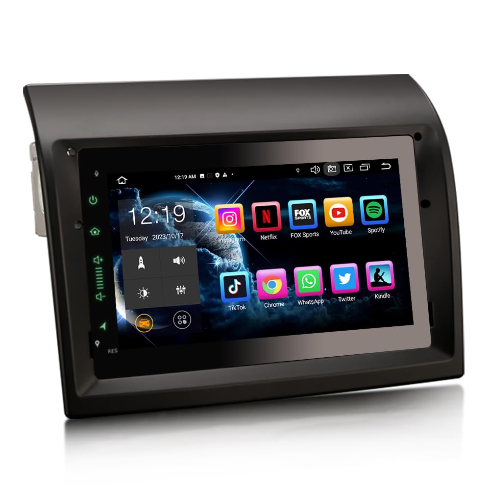 Erisin 7 Zoll 8-Kern 4GB+64GB Android 12 Autoradio Bluetooth mit GPS Navigation Für FIAT Ducato Citr
