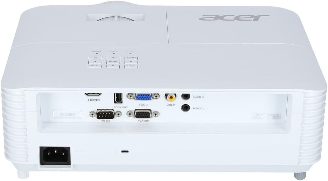 Acer S1286H DLP Beamer (XGA (1.024 x 768 Pixel) 3.500 ANSI Lumen, 20.000:1 Kontrast, 3D, Keystone, 1
