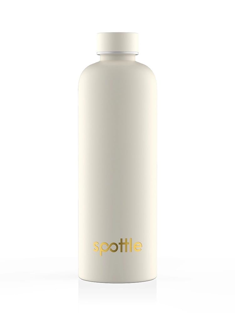 spottle Edelstahl Trinkflasche 1L – Thermosflasche aus Metall, doppelwandig, vakuumisoliert, Kohlens
