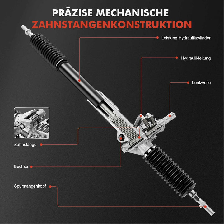 Frankberg Lenkgetriebe Servolenkgetriebe Hydraulisch für Linkslenker Kompatibel mit Logan LS LS_ 1.2