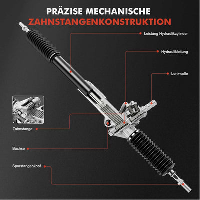 Frankberg Lenkgetriebe Servolenkgetriebe Hydraulisch für Linkslenker Kompatibel mit Land Cruiser 100