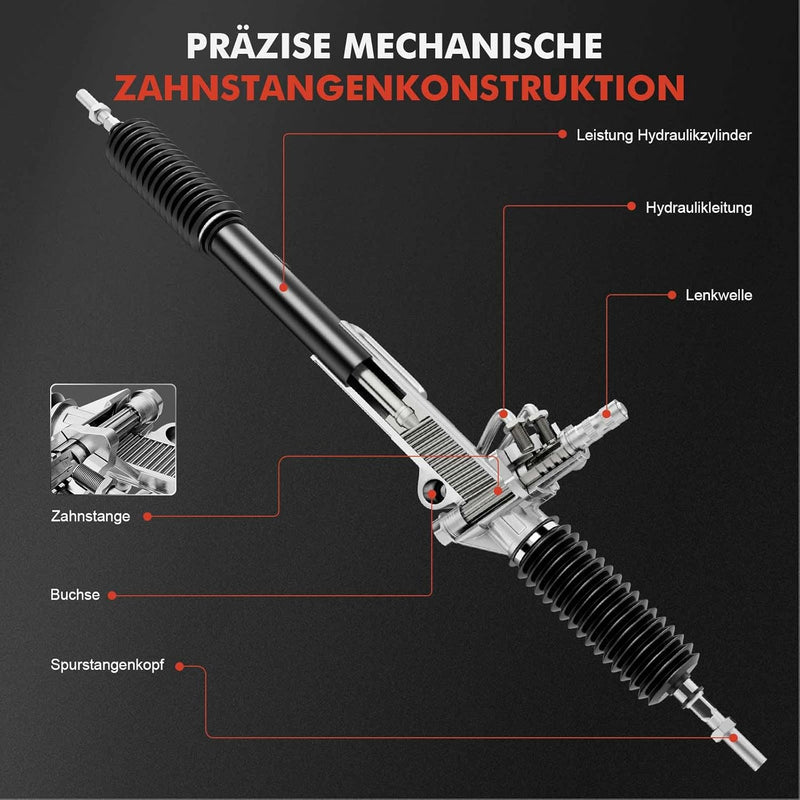 Frankberg Lenkgetriebe Servolenkgetriebe Hydraulisch für Linkslenker Kompatibel mit Polo 9A 9N 1.2L-