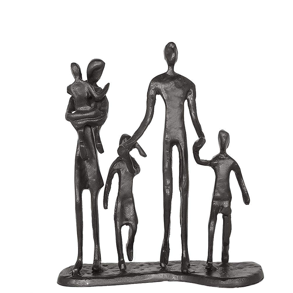 Aoneky Familie Figur Statue - Metall Kunst Skulptur Geschenk für Jahrestag, Geburtstag，Dekoration fü