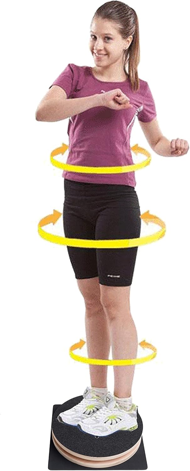 Core Ab Twister Board für Übungen, 33 cm, grosse Taillen-Drehscheibe zum Abnehmen und Stärken von Ba