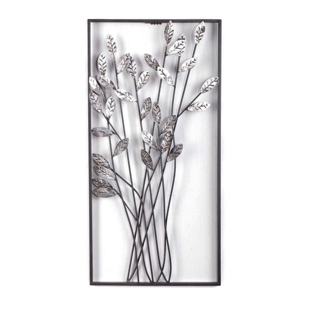 DESIGN DELIGHTS EINZIGARTIGE WANDDEKO ZWEIGE | Metall, 62 cm, Silber/braun | Wanddekoration Blumen