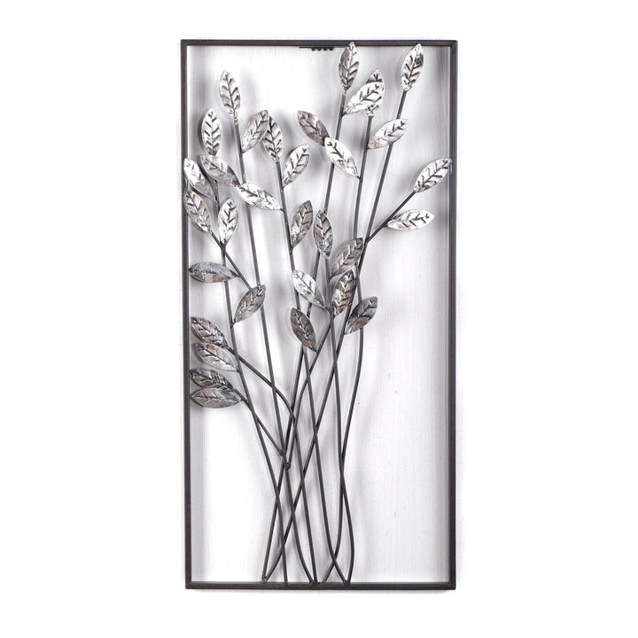 DESIGN DELIGHTS EINZIGARTIGE WANDDEKO ZWEIGE | Metall, 62 cm, Silber/braun | Wanddekoration Blumen