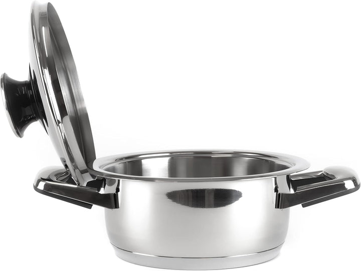Töpfe Pfannen Bräter Collection, alle Herdarten + Induktion, hochwertiger 18/10 Edelstahl, Deckel mi