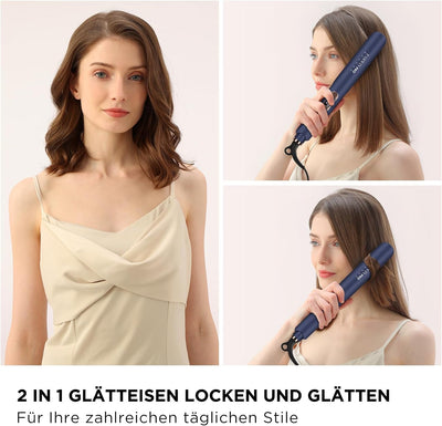 32 MM Glätteisen Locken und Glätten PARWIN PRO BEAUTY Haarglätter, Nano-Titan-Beschichtung Glätteise
