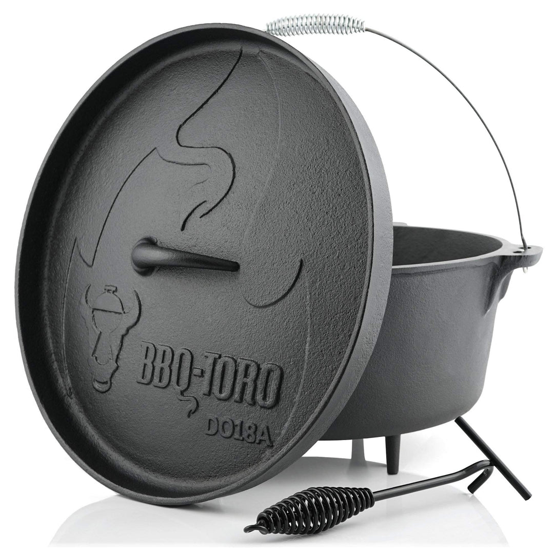 BBQ-Toro Dutch Oven Alpha Serie | 19,0 Liter (DO18A), Topf mit Füsse | bereits eingebrannt - preseas