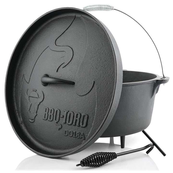BBQ-Toro Dutch Oven Alpha Serie | 19,0 Liter (DO18A), Topf mit Füsse | bereits eingebrannt - preseas