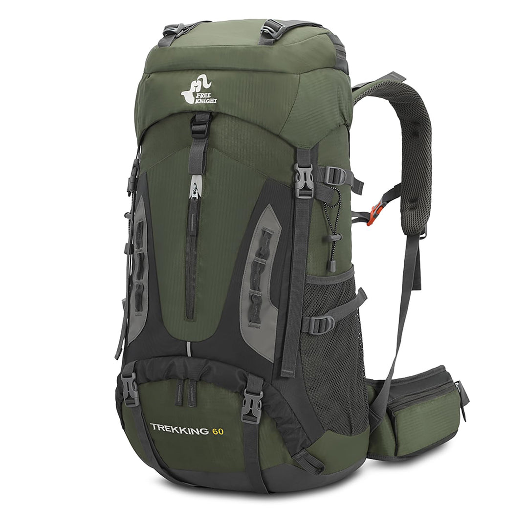 Bseash 60 l wasserdichter leichter Wanderrucksack mit Regenschutz, Outdoor-Sport, Reisen, Tagesrucks