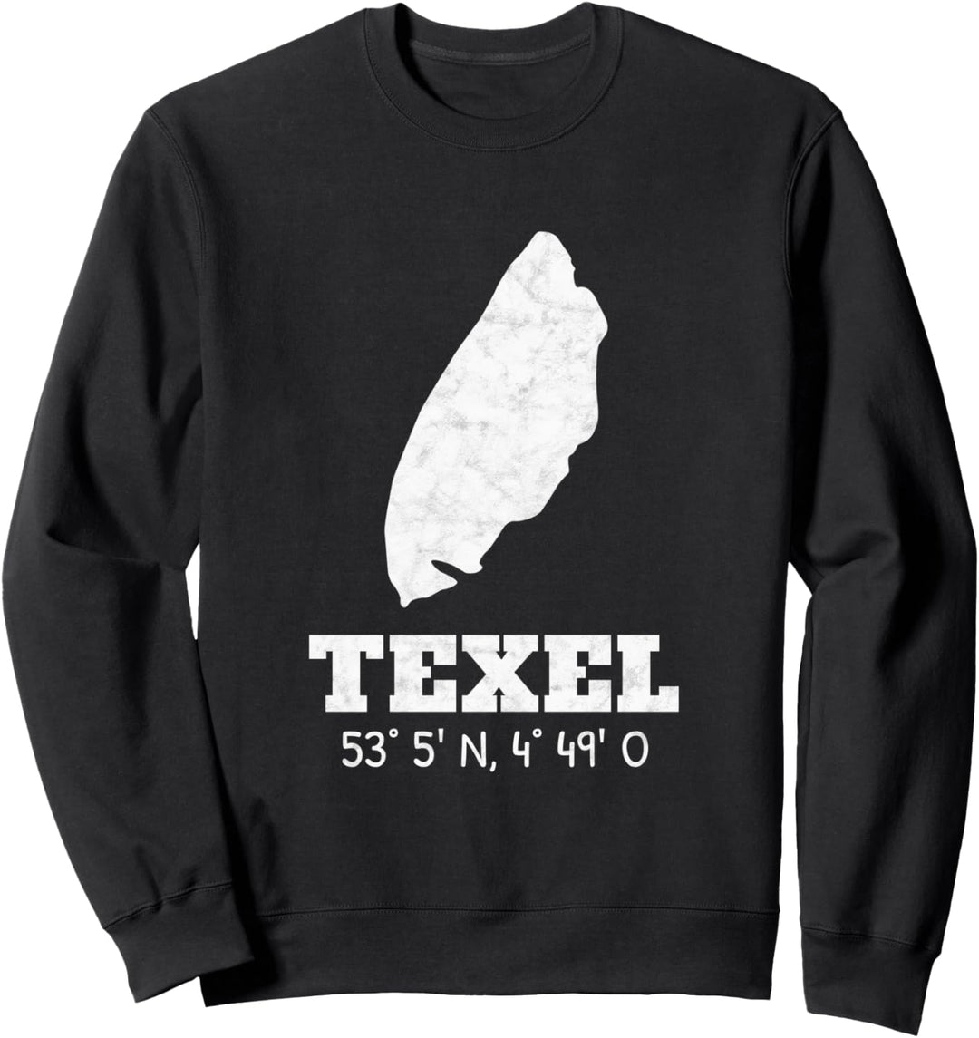 Texel Niederlande Holland Insel Koordinaten Sweatshirt