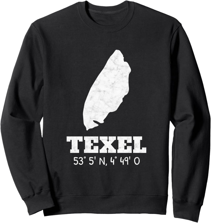 Texel Niederlande Holland Insel Koordinaten Sweatshirt