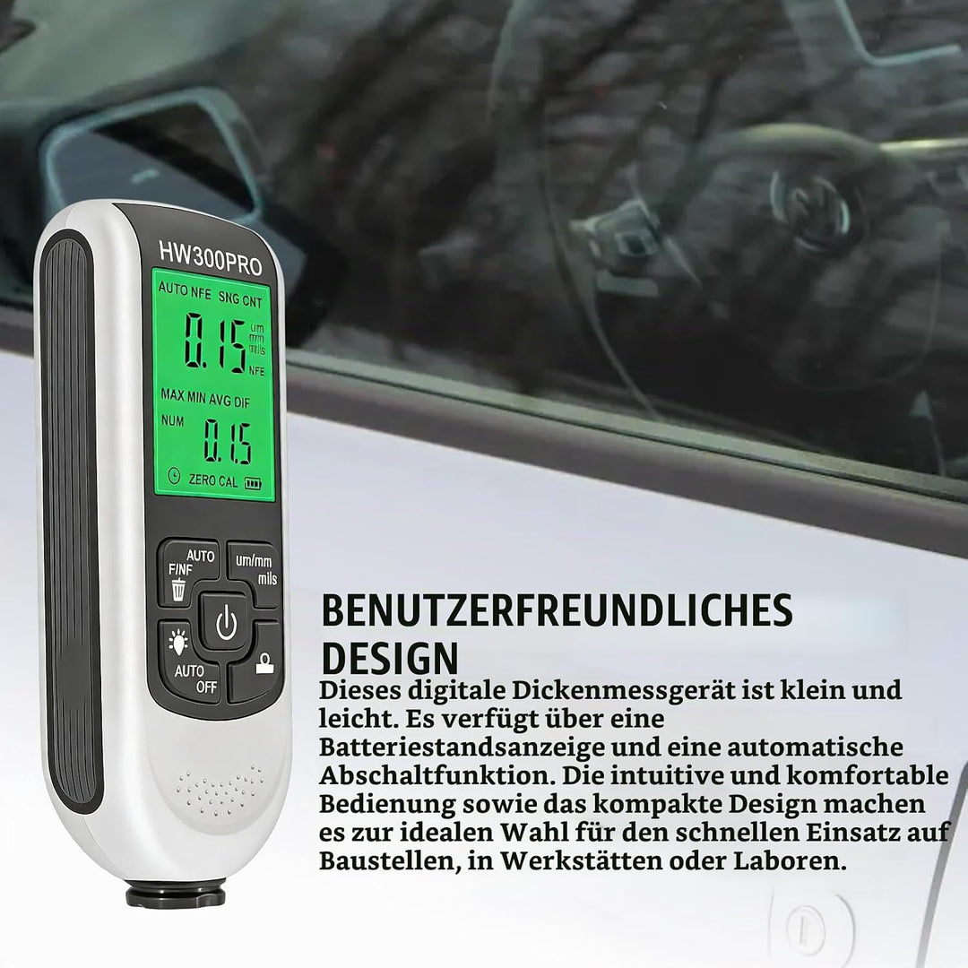 Digitales Schichtdickenmessgerät: Schichtdickenmessgerät mit LCD-Display und Tragbarem Seil, Ultrapr