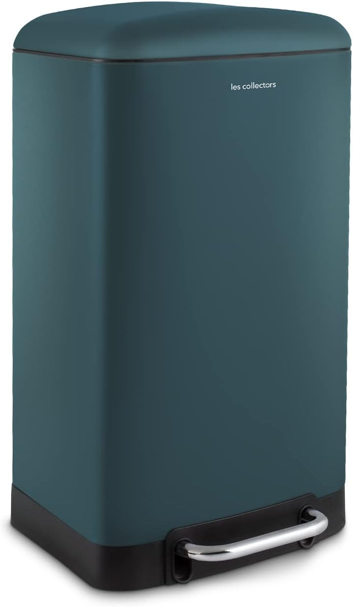 Les Collectors n°716 Edelstahl-Mülleimer, 30 L Fassungsvermögen, Kompakt, Praktisch, Herausnehmbarer