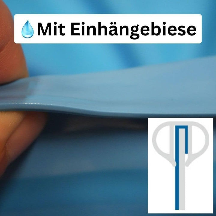 Poolfolie Innenhülle Ovalpool 623 x 360 x 150 cm, 0.8 mm, blau, Ovalbecken