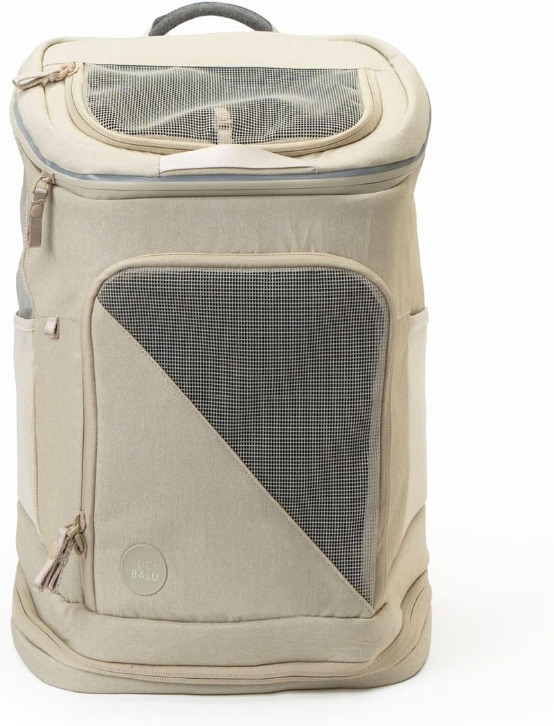 LucyBalu® HOP-ON Premium Katzenrucksack mit Fenster | Katzentransporttasche | Katzenbox | Katzen Tra
