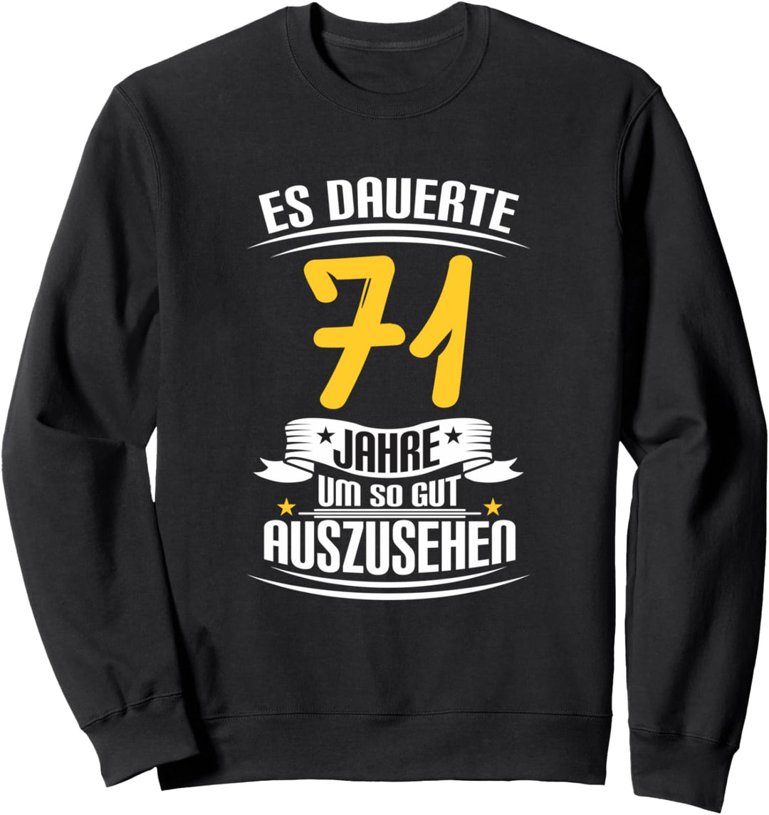Zum 71 Geburtstag 71 Jahre Deko 1950 geboren Sweatshirt