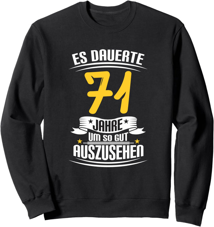 Zum 71 Geburtstag 71 Jahre Deko 1950 geboren Sweatshirt