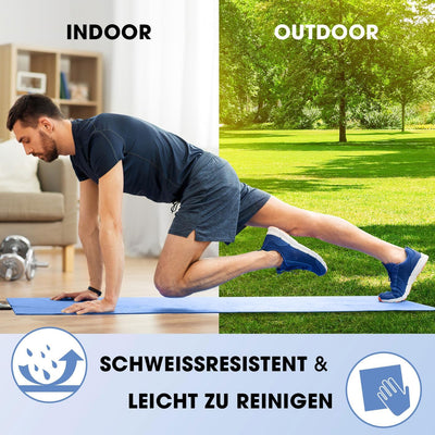 #DoYourFitness Yogamatte rutschfest | 183cm x 61cm oder XXL 190cm x 100cm | Stärke von 0,8cm bis 2cm