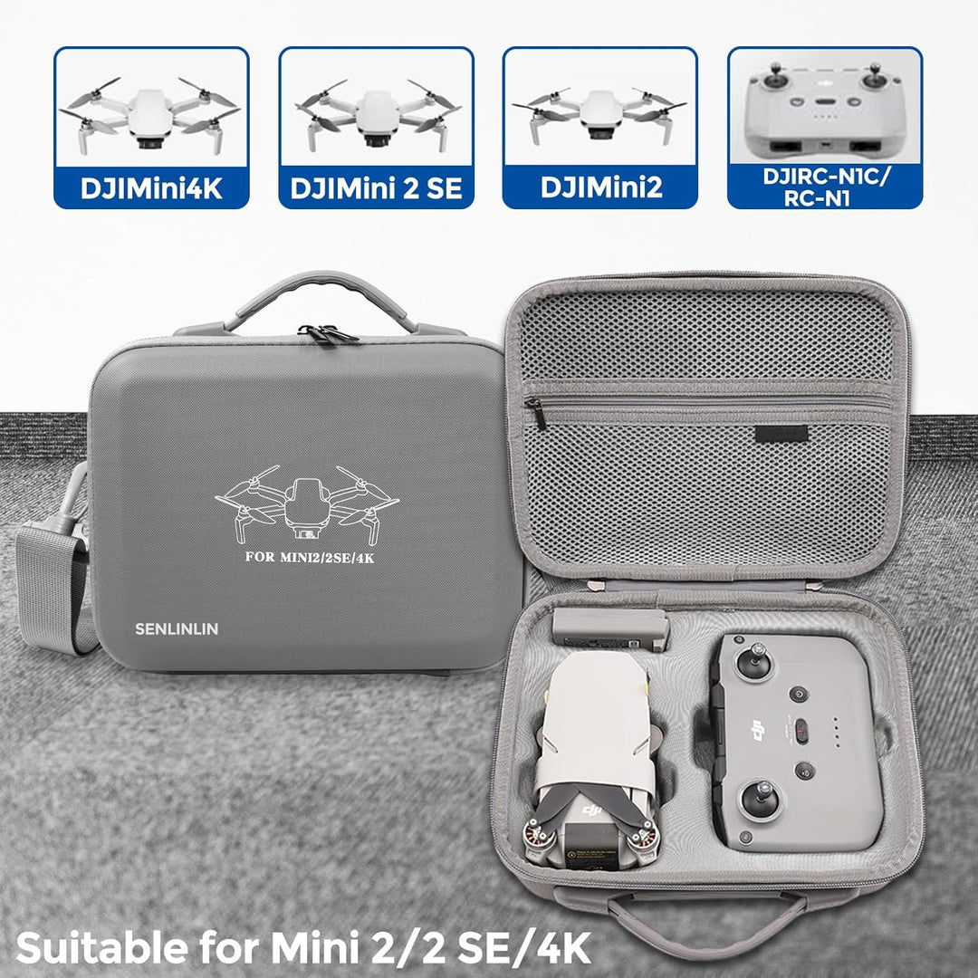 Tasche für DJI Mini 4K, MiNi 2 SE / 2 Drohne & Zubehör, Kompakter, wasserdichter & stossfester Mini-