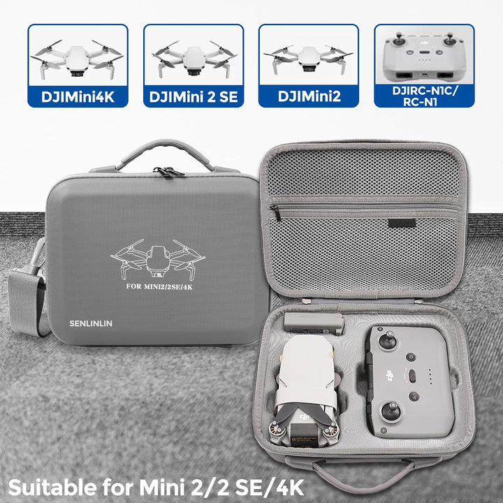 Tasche für DJI Mini 4K, MiNi 2 SE / 2 Drohne & Zubehör, Kompakter, wasserdichter & stossfester Mini-