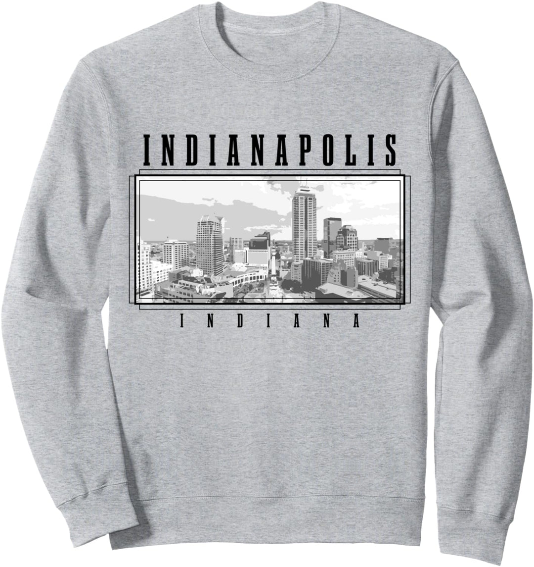 Indianapolis Indiana Vintage USA Souvenir Skyline Sweatshirt