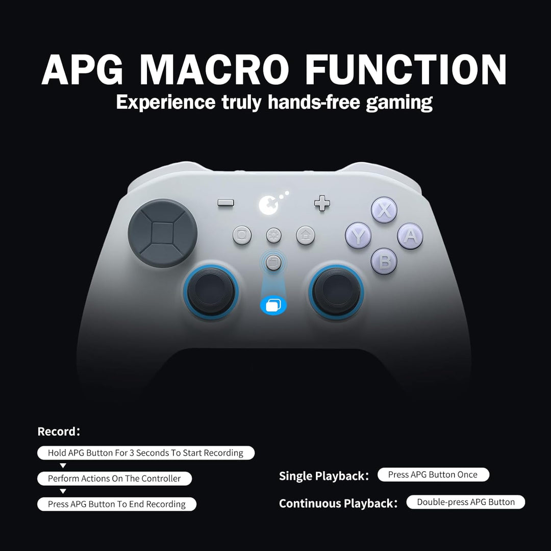 GuliKit TT Max Wireless Game Controller,Bluetooth,Hyperlink Wireless Adapter,Wired, Anti-Drift 720°