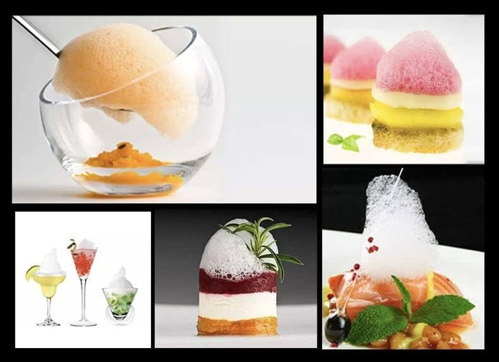 DUEBEL Schaum Kit für Molekulare Gastronomie Kochen, Akku Wiederaufladbar, Tragbar und Effizient Sch