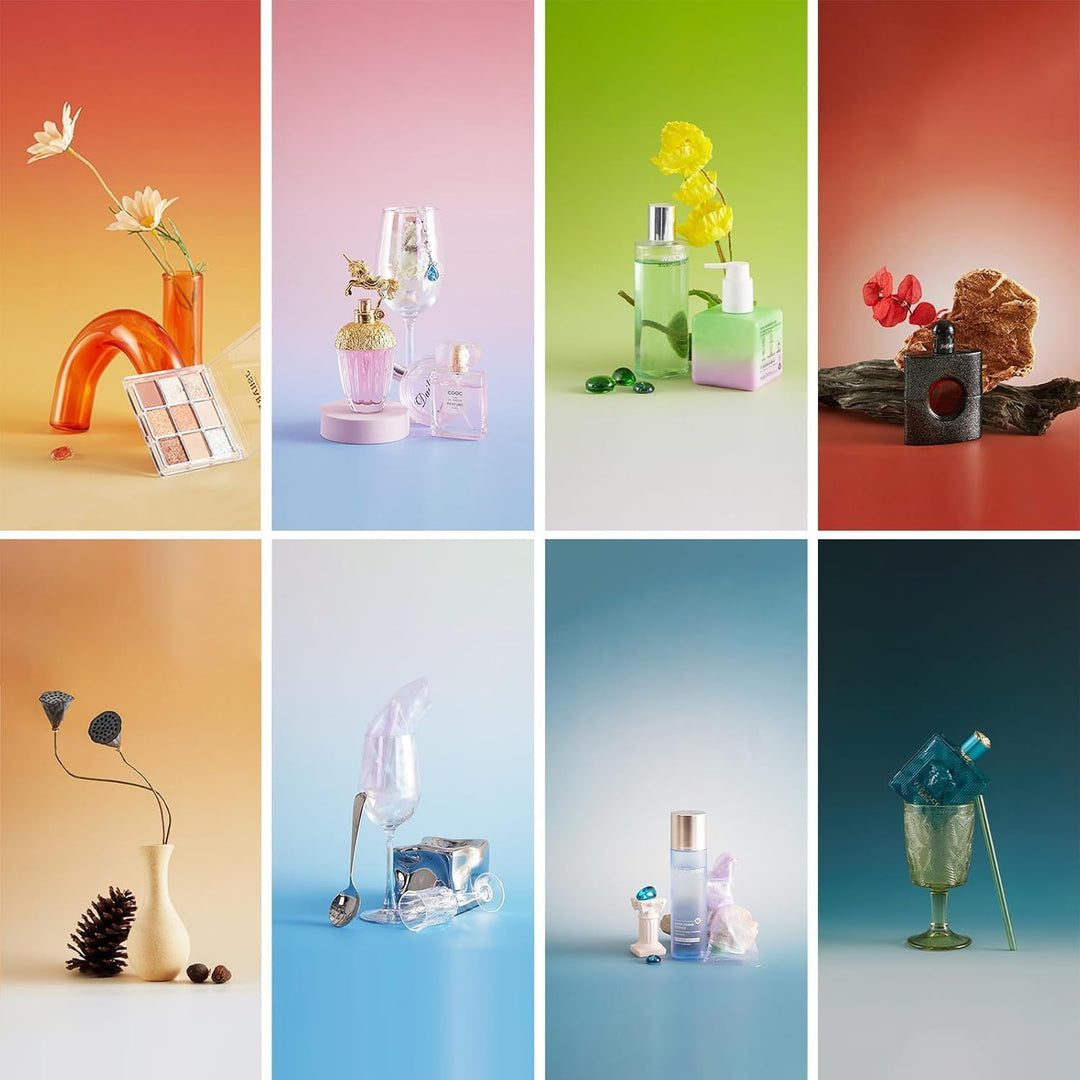 3D-Fotografie-Hintergrund mit Ständer, doppelseitig, 86,4 x 58,4 cm, 7 Stück, 14 Muster, Requisiten