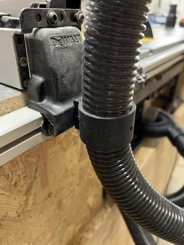 Absaugung für Dewalt 7492 Y-Adapter Absaugadapter Schwarz, Schwarz