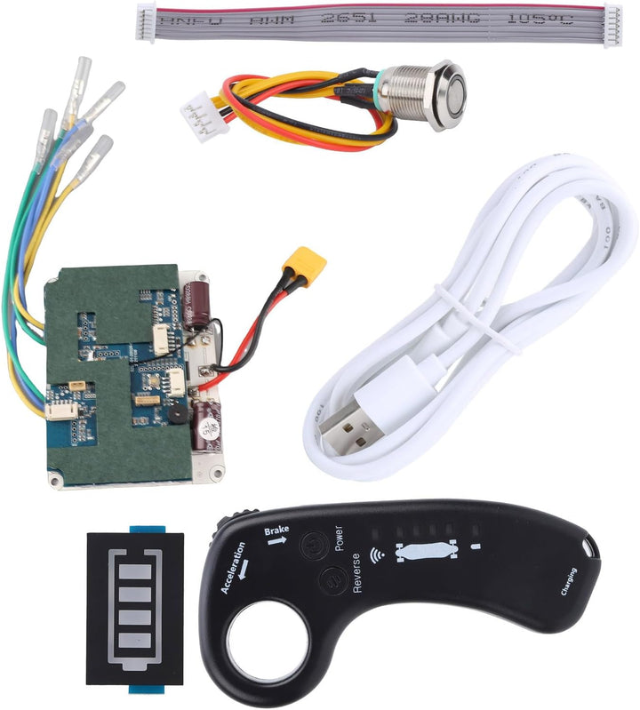 BuyWeek Elektrisches Skateboard Controller ESC Set, Fernbedienung Elektrisch Longboard Controller Si