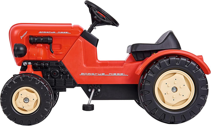 BIG - Porsche Diesel Junior - Kindertrettraktoren, Spielfahrzeug mit Präzisionskettenantrieb, verste