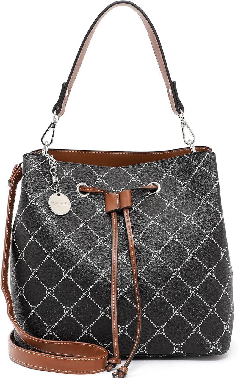 Tamaris Beutel TAS Anastasia 30902 Damen Handtaschen Print Einheitsgrösse Black 100, Einheitsgrösse