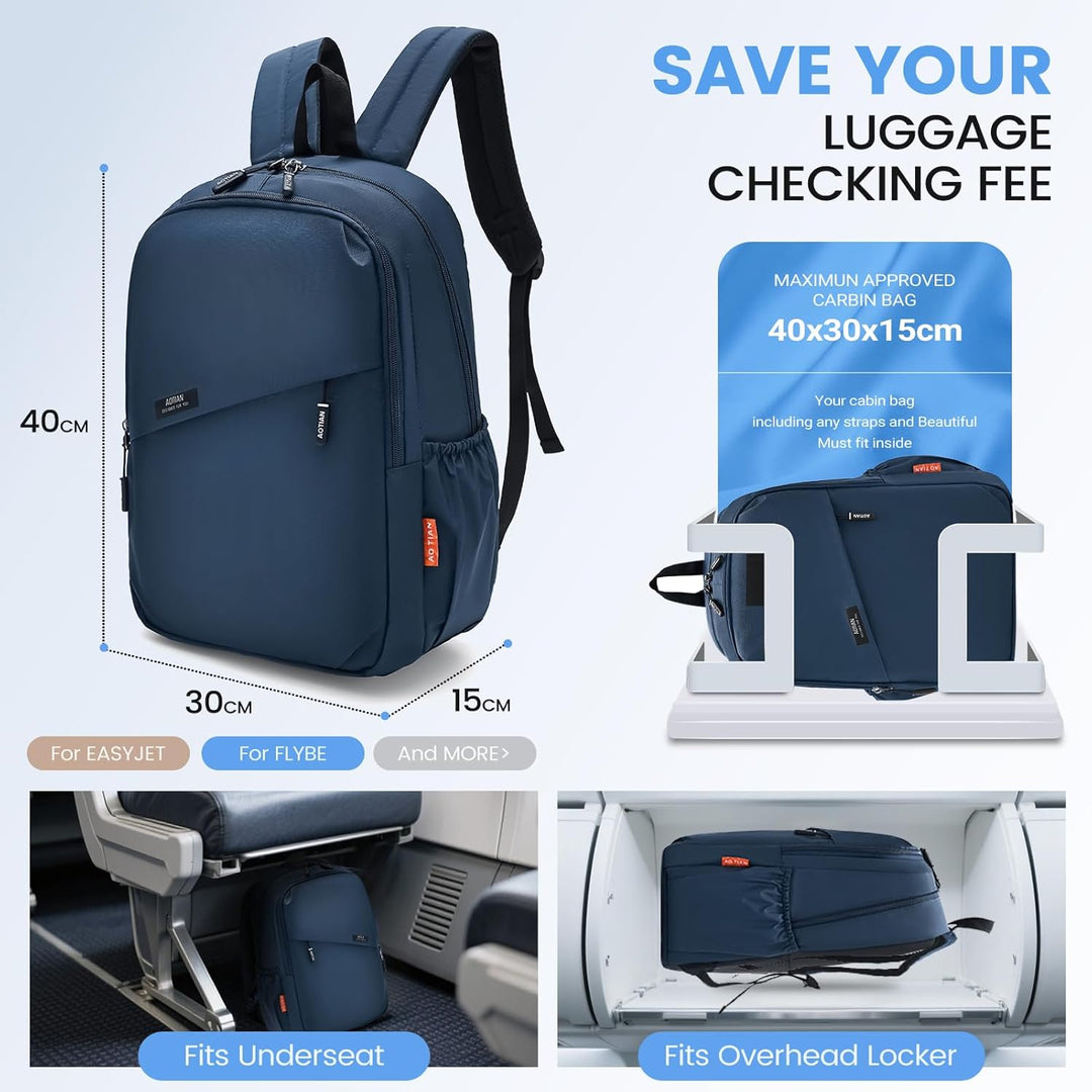 40x30x15cm British Airways Wizzair Reiserucksack Handgepäck Flugzeug Klein Reiserucksack 20L Rucksac