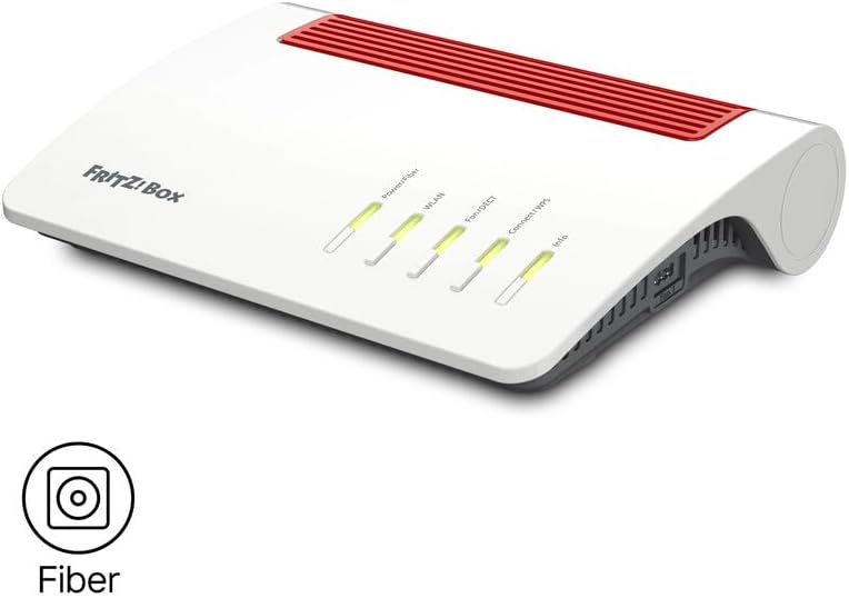 AVM FRITZ!Box 5590 Fiber (Wi-Fi 6 Glasfasermodem (WLAN AX), bis 2.400 MBit/s (5 GHz) und 1.200 MBit/