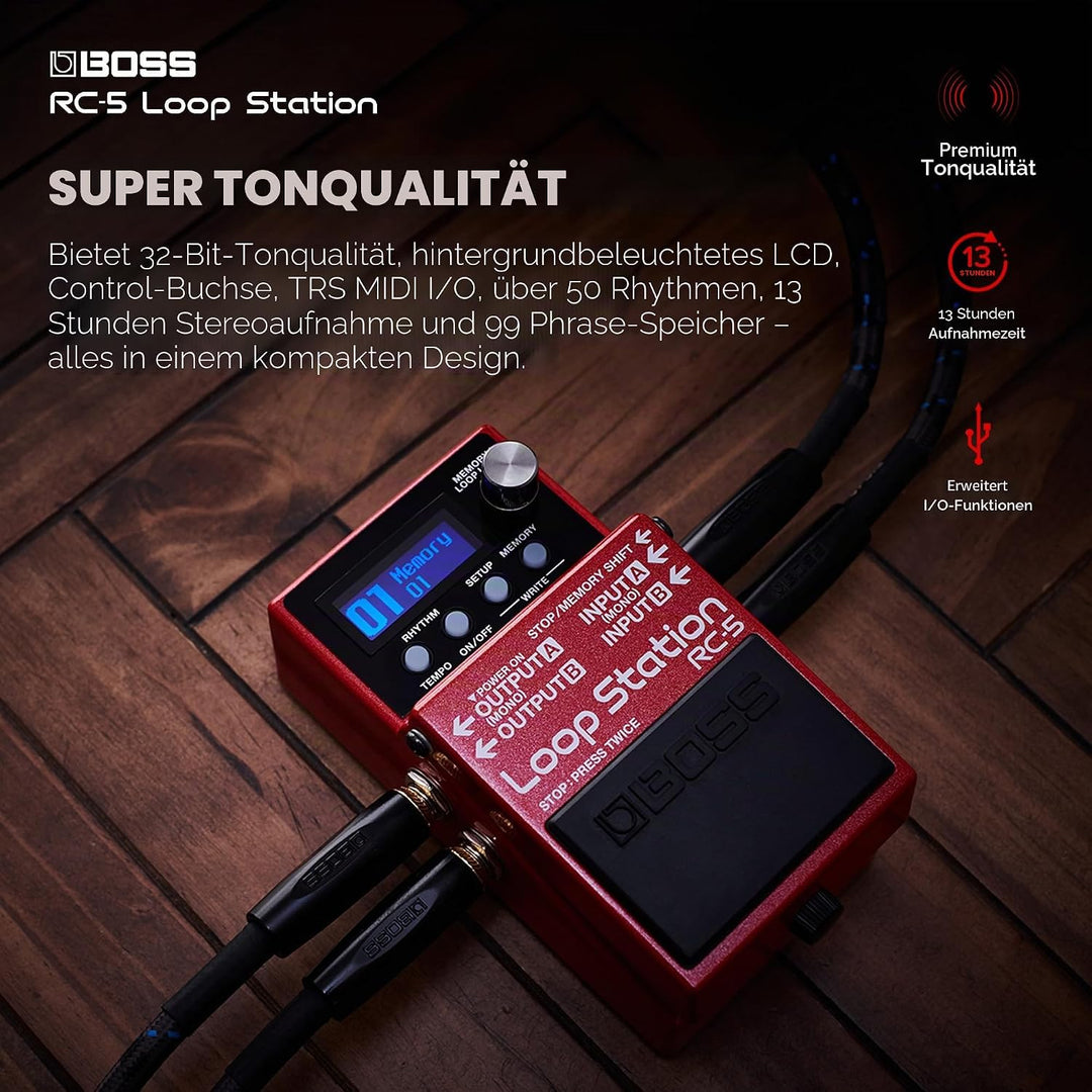 Boss RC-5 Loop Station Compact Phrase Recorder Pedal