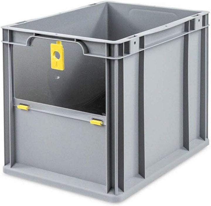 SparSet 10x Eurobox NextGen Insight Cover | HxBxT 32x30x40 | 30 Liter | Hoch/Gelb | Eurobehälter, Tr