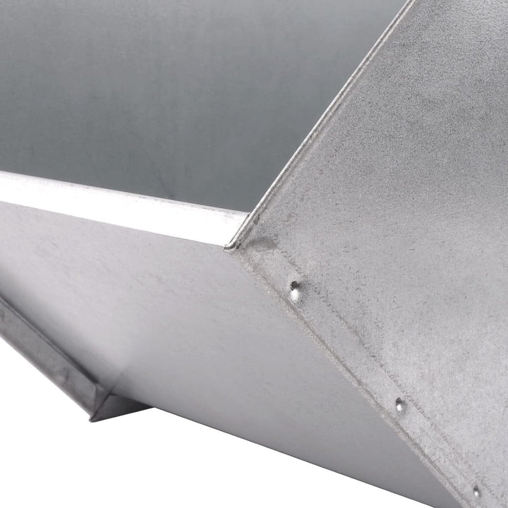 BAUSTER® Set Aschekasten Verzinkt + Metallschaufel für Kamin und Ofen Kohlenkasten/Aschebehälter Bri
