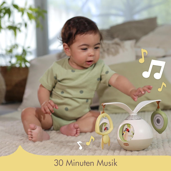 Tiny Love 2-in-1 Tummy Time Mobile Baby mit Musik & Licht, 360° Drehbares, 0+ Monate, für Kinderwage