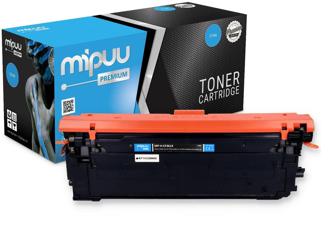 Mipuu Toner kompatibel für HP CF360X 508X Cyan für HP Laserjet Enterprise Flow M 577 C M 550 M 552 M
