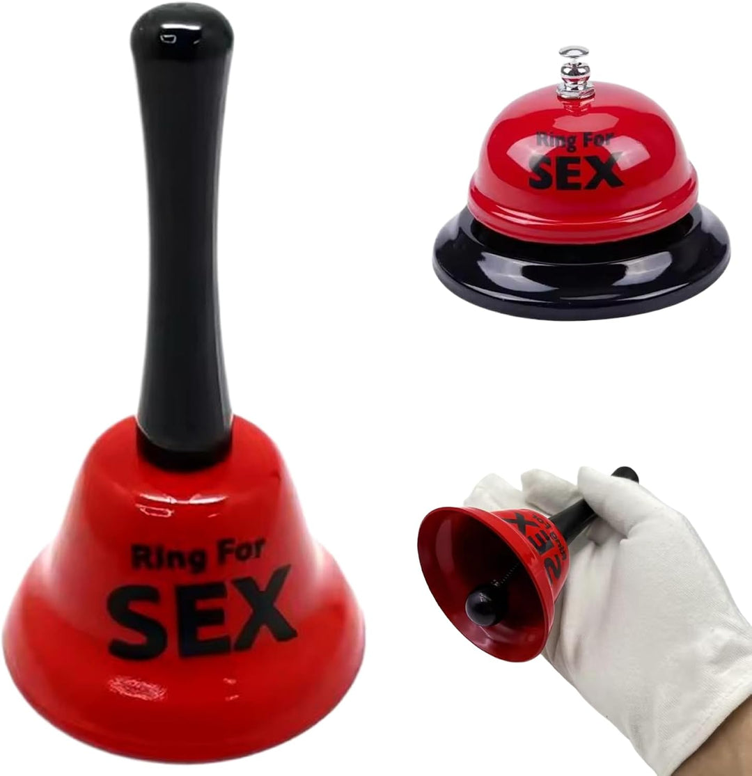 2pcs Service Bell Set, Ring für Sex Metal Hand Bell und Schreibtischglocken-Set, Multifunktional Cal