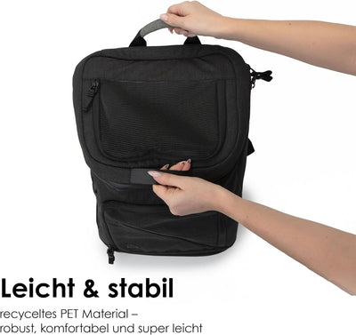 LucyBalu® HOP-ON Premium Katzenrucksack mit Fenster | Katzentransporttasche | Katzenbox | Katzen Tra