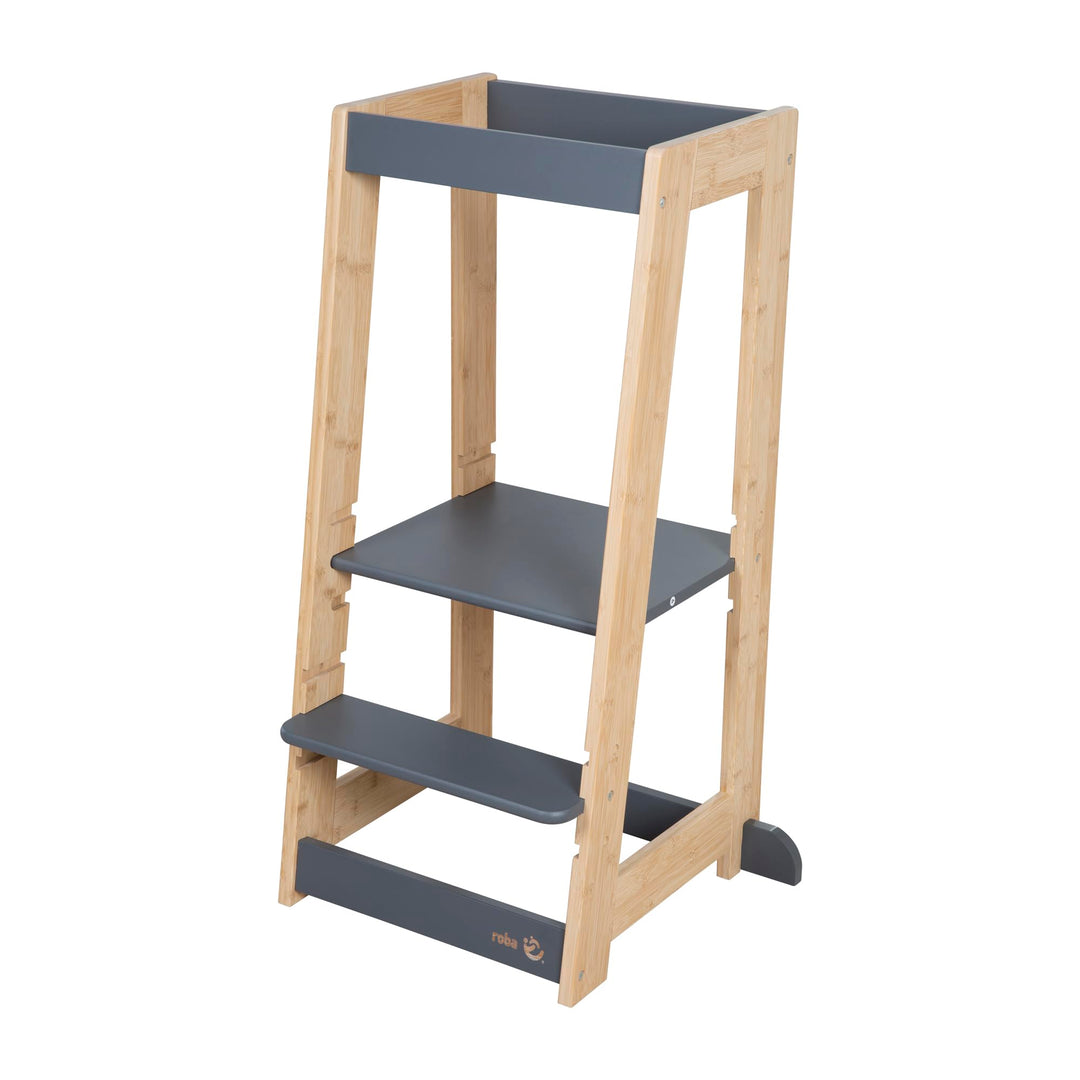 roba Lernturm nach Montessori - Sicherer Tritthocker für Kinder - Ideal als Küchenhelfer - Bis 80 kg