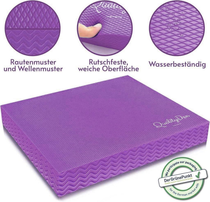 Quality Den Balance Pad, Rutschfester Weichschaum, Balancekissen für Stabilität und Koordination - H