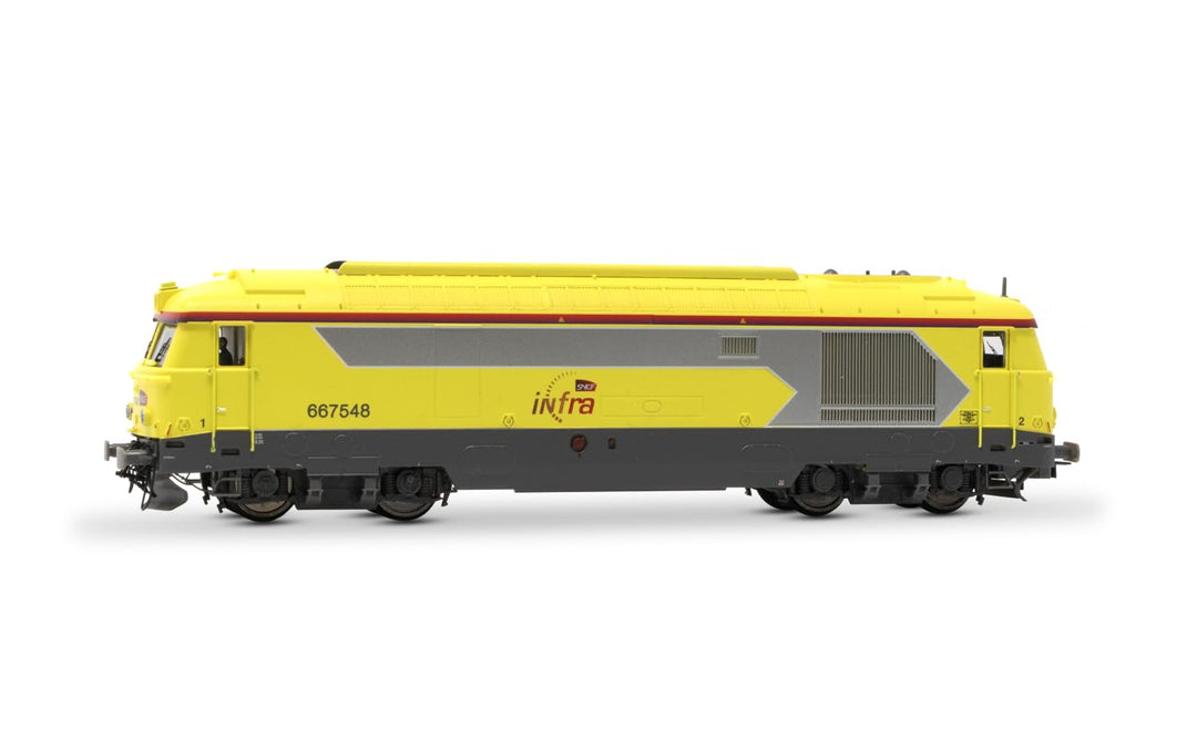 JOUEF HJ2465 SNCF Infra, Diesellokomotive BB 667548, gelb, Ep. VI Diesel- und Elektrozugpakete