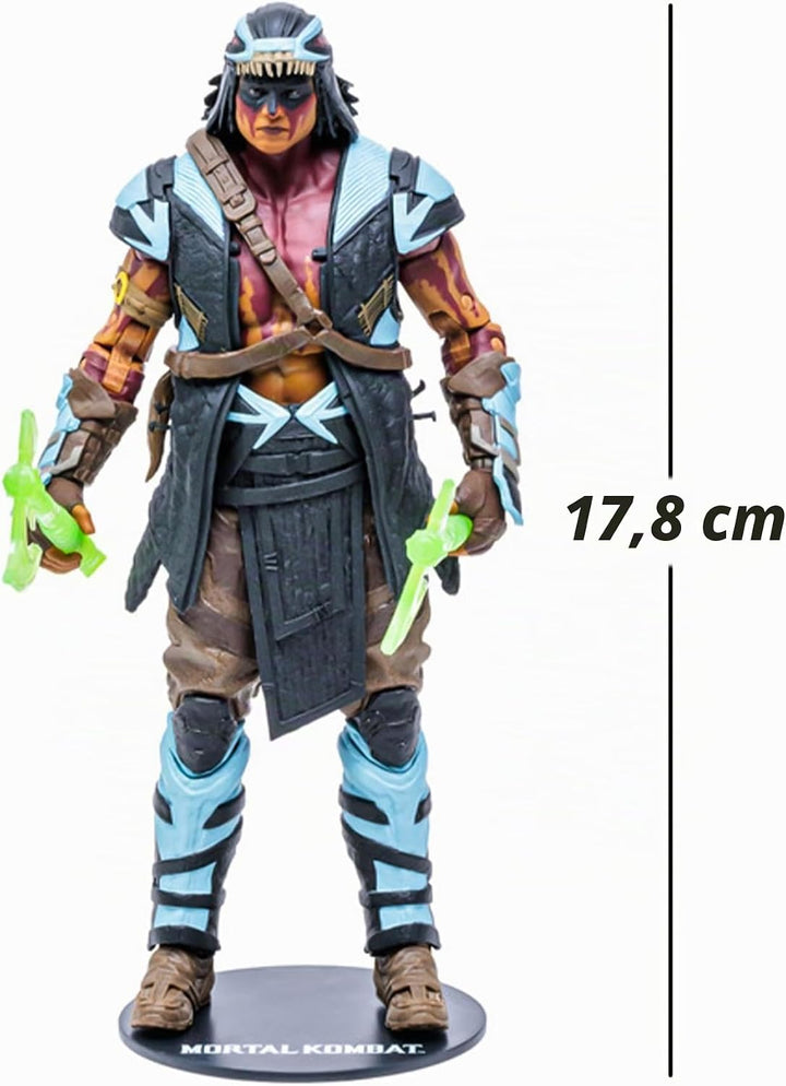 McFarlane Mortal Kombat Actionfigur Nightwolf 18 cm, Mehrfarbig Modern, Modern