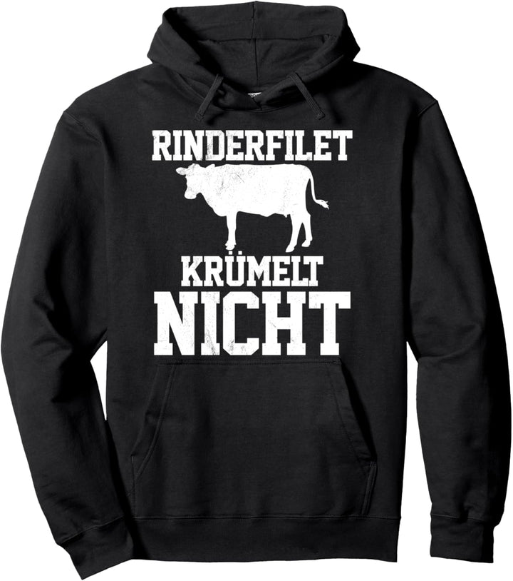 Rinderfilet Krümelt Nicht - Koch Grillen BBQ Lustig Geschenk Pullover Hoodie