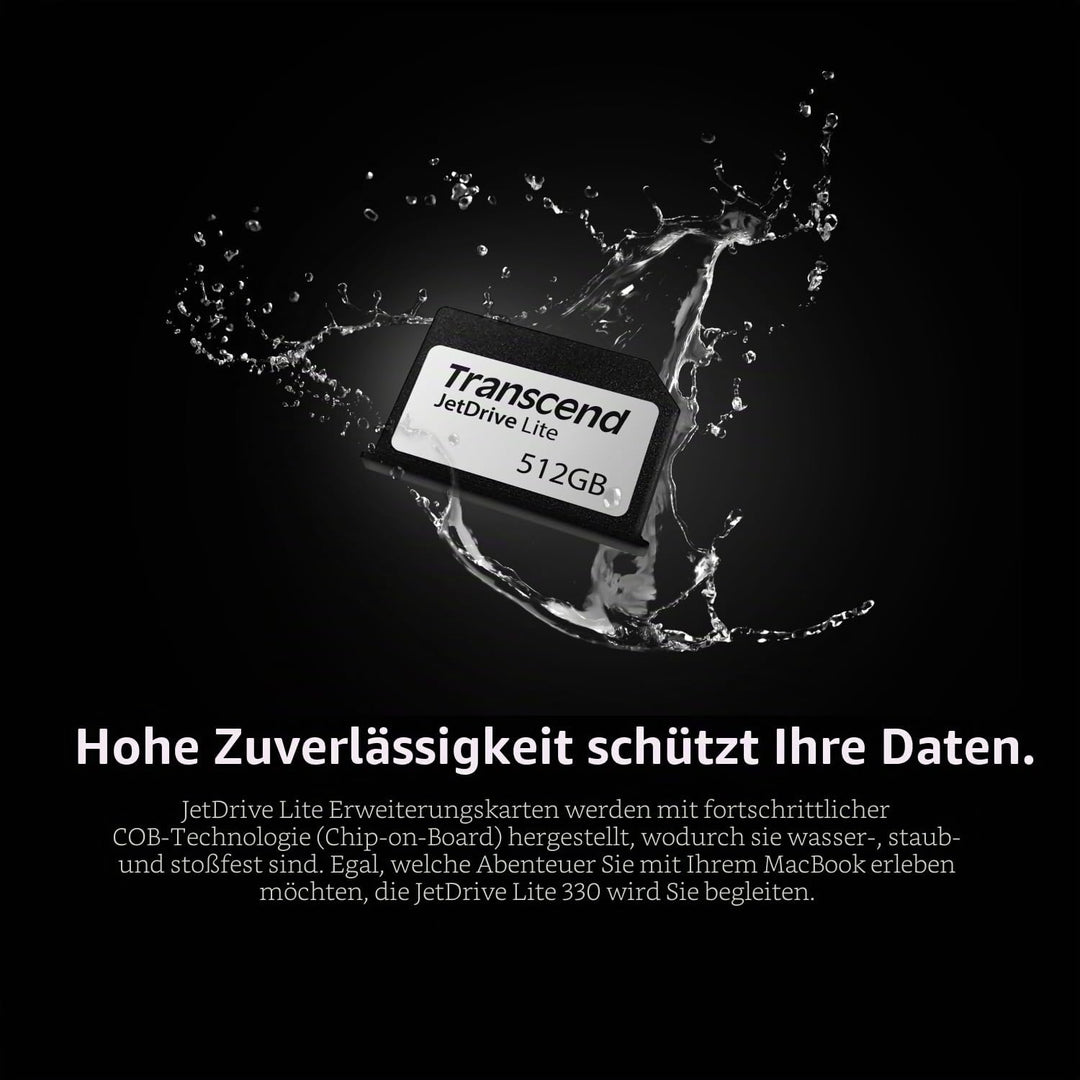 Transcend 512 GB JetDrive Lite extra Speicher-Erweiterungskarte für MacBook Pro MacBook Pro 14" &amp; 16