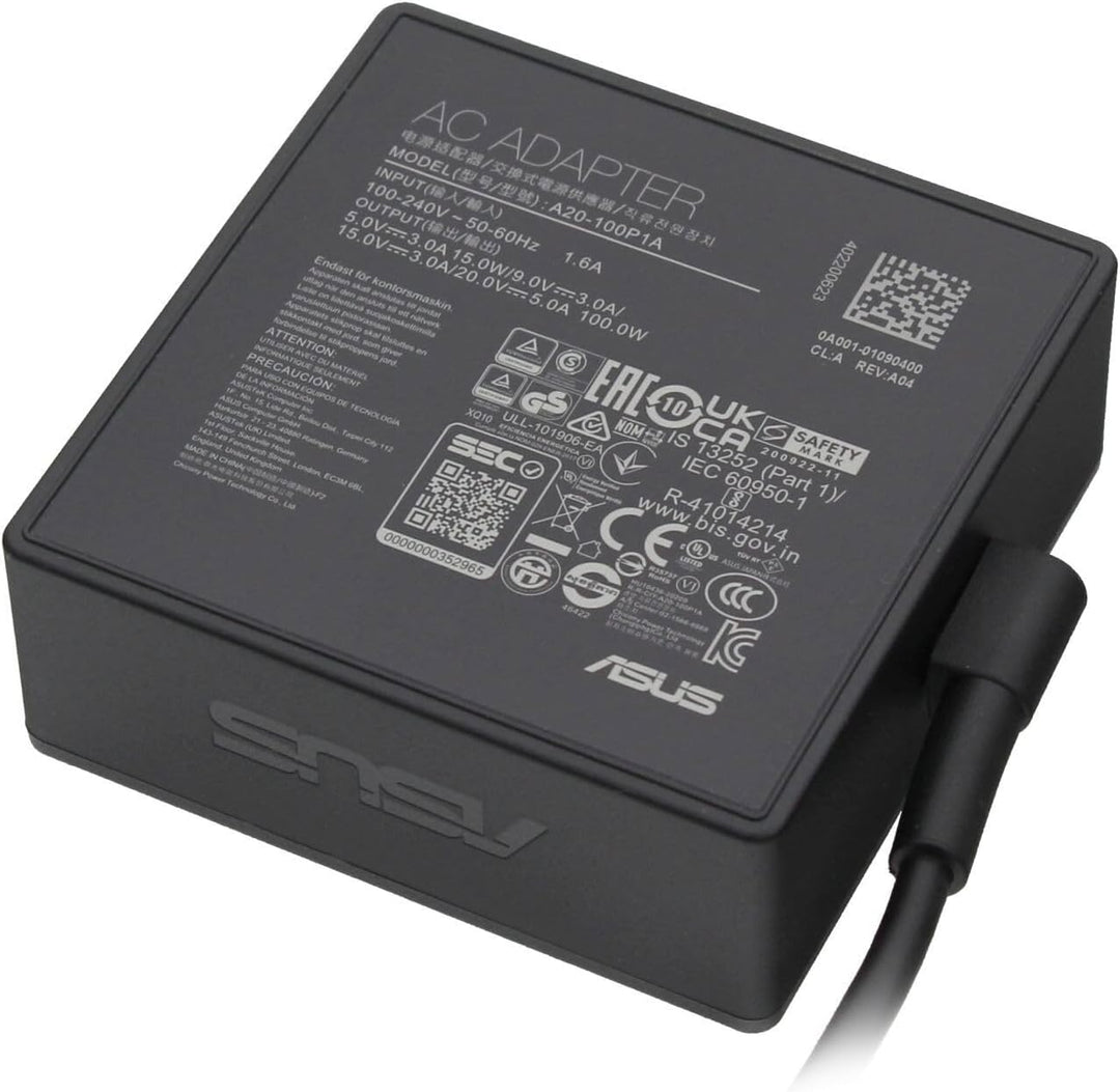 ASUS 0A001-01090100 Original USB-C Netzteil 100 Watt für TUF Dash F15 FX516PM, TUF Gaming Dash FX516